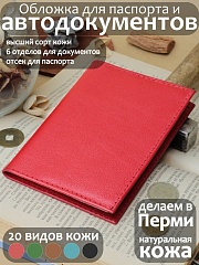 ВП-42 ОрфейКрасный Обложка для паспорта и автодокументов